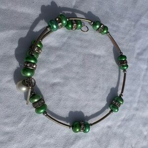 Vantel Pearls Wire Wrap Bracelet